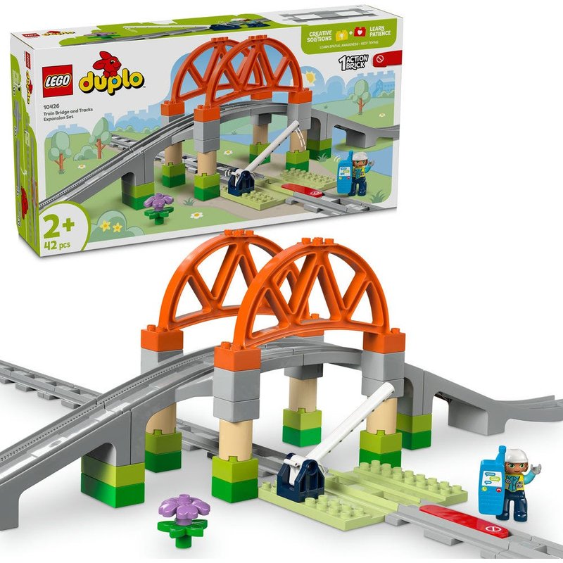 LEGO® DUPLO Train Bridge and Tracks Expansion Set Toy 10426