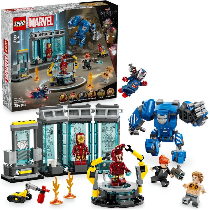 LEGO® Marvel Iron Man’s Laboratory: Hall of Armour Set 76315
