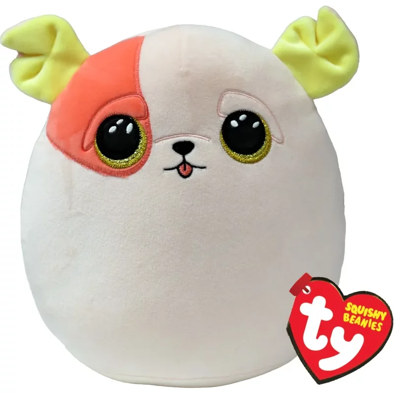 Patch Pug Squishy Beanie 10 Inches