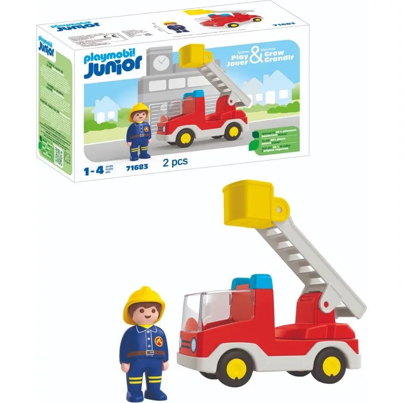 Playmobil Junior: Ladder Unit Fire Truck 71683
