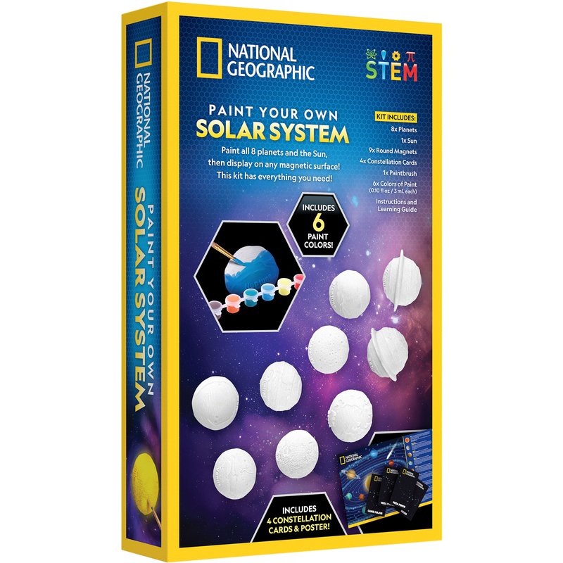National Geographic Paint Your Own Solar System Magnets