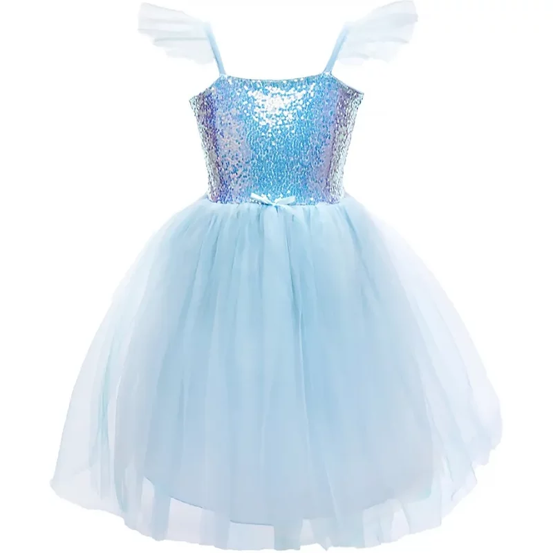 Sequins Princess Dress Blue (5-6 years)