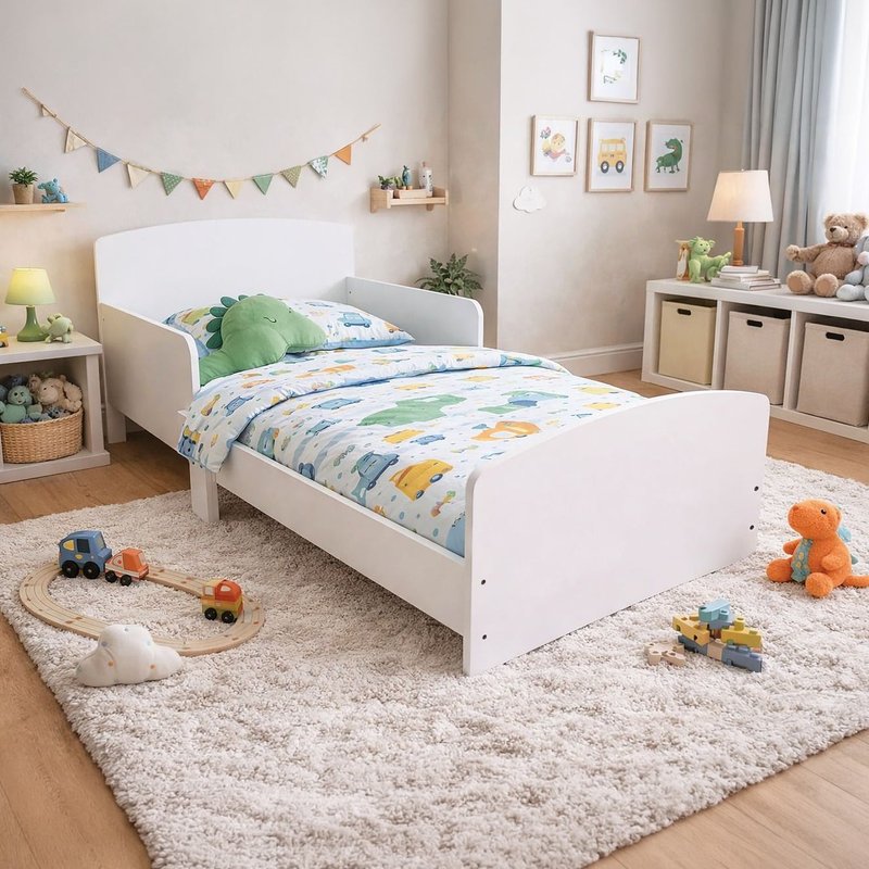 Calm Toddler Bed with Safety Railings