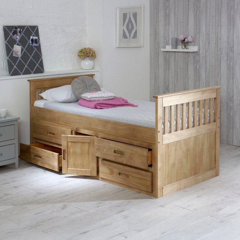 Captains High Foot-End Storage Bed