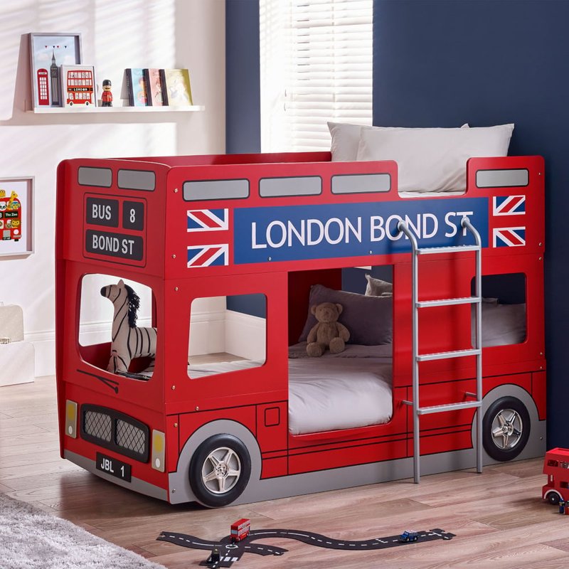 Kids London Bus Bunk Bed