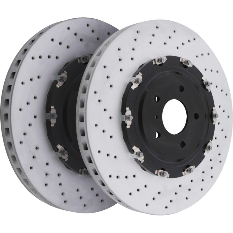 Front Drilled Grooved 380mm Brake Discs For Nissan GTR R35 3.8 V6 07-11