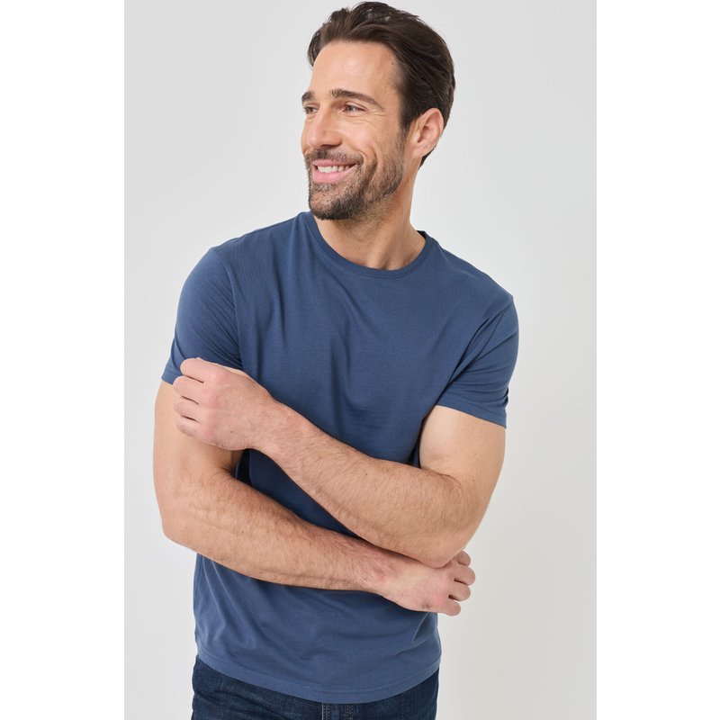 Basic T-Shirt aus Single Jersey
