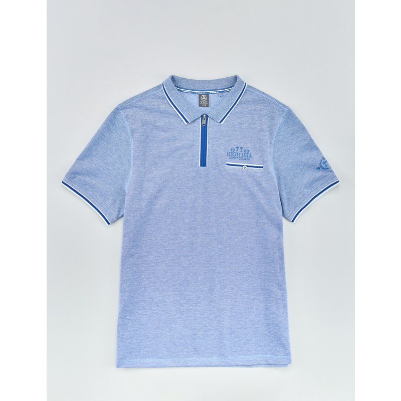 Polo-Shirt mit Zip, Pique-Qualität