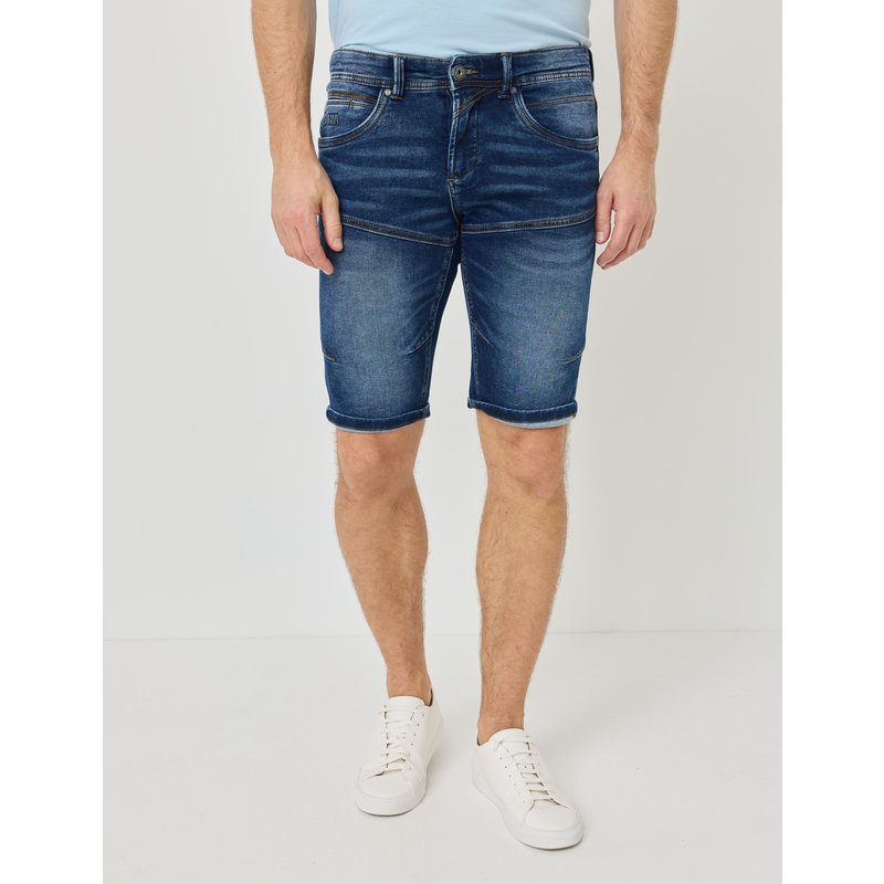 Jeans-Bermuda aus Jogg-Denim