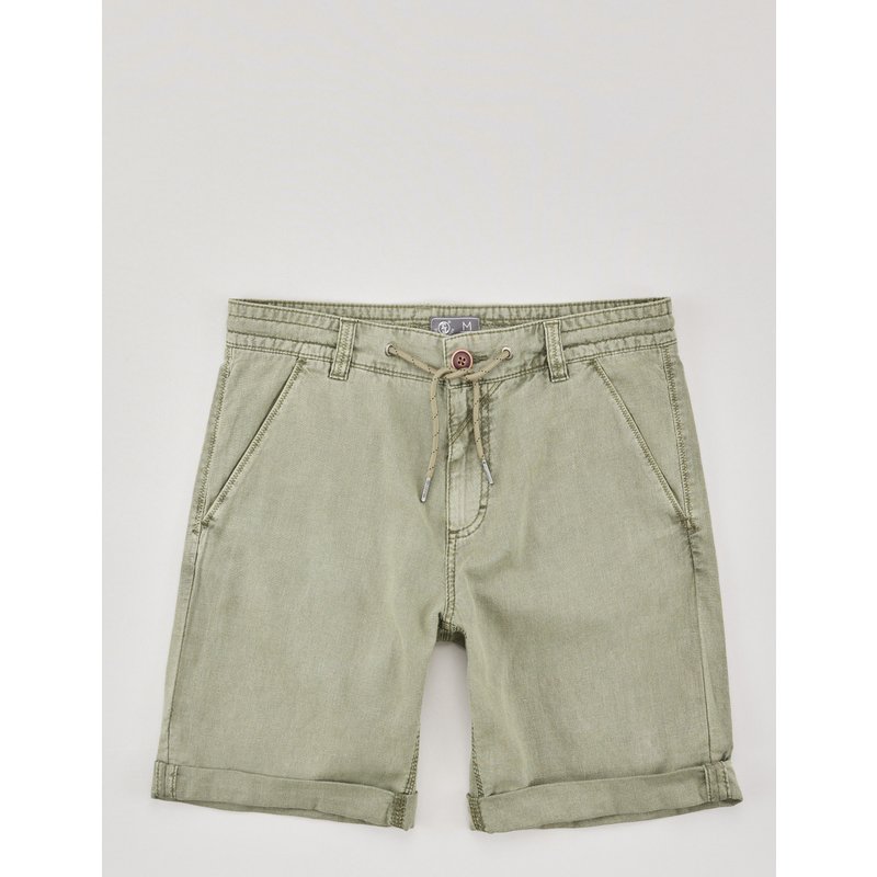 Chino-Shorts aus Leinen-Mix