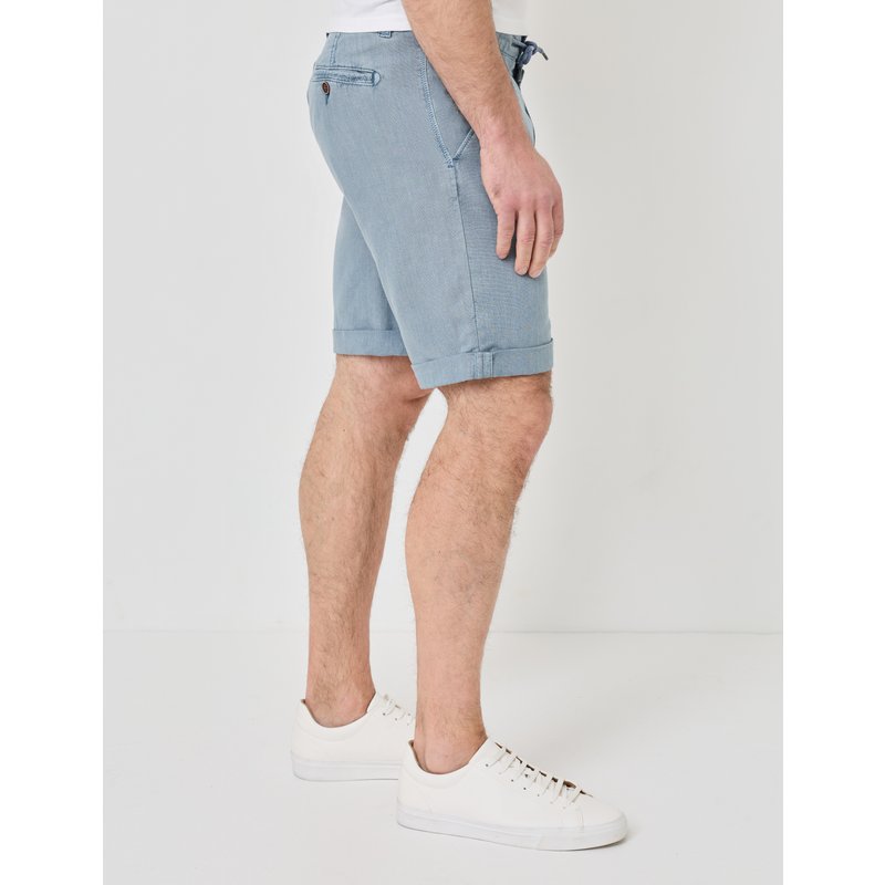 Chino-Shorts aus Leinen-Mix