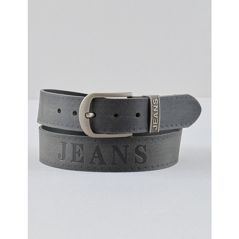 Echtleder-Gürtel mit Jeans-Logo