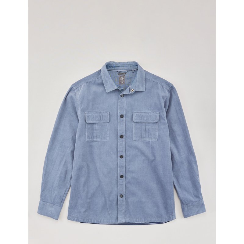 Unifarbiges Over-Shirt aus Cord