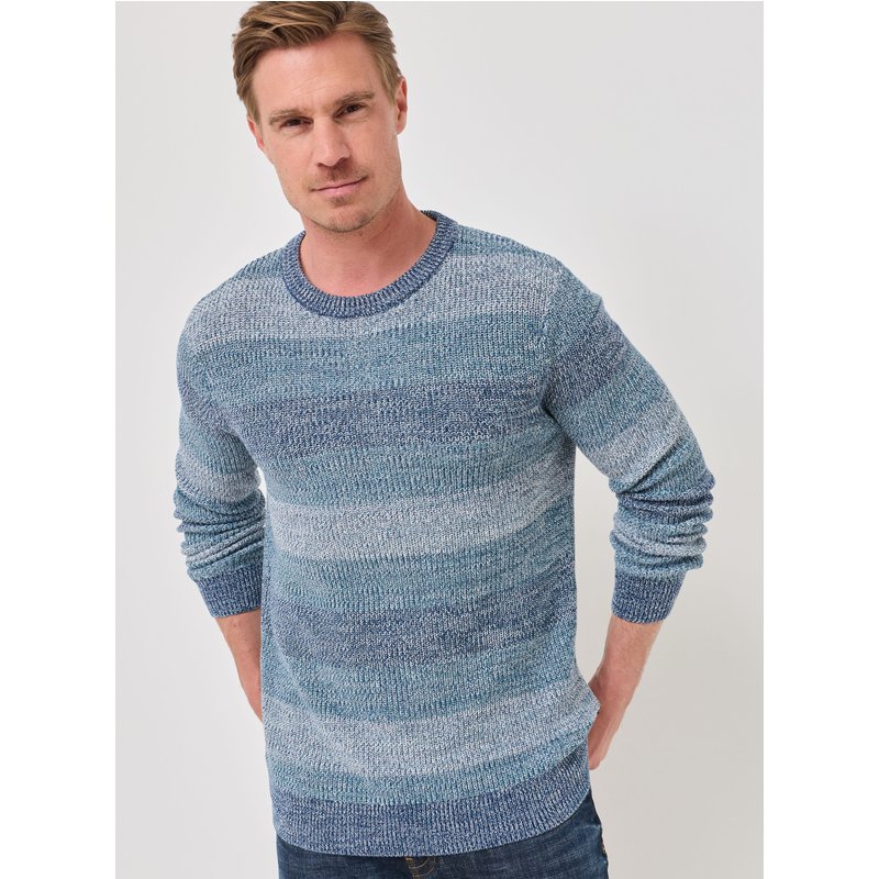 Baumwoll-Pullover mit Rippmuster