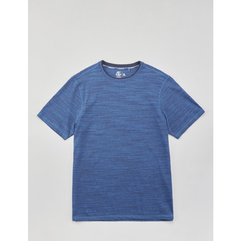 Basic T-Shirt im Melange-Look