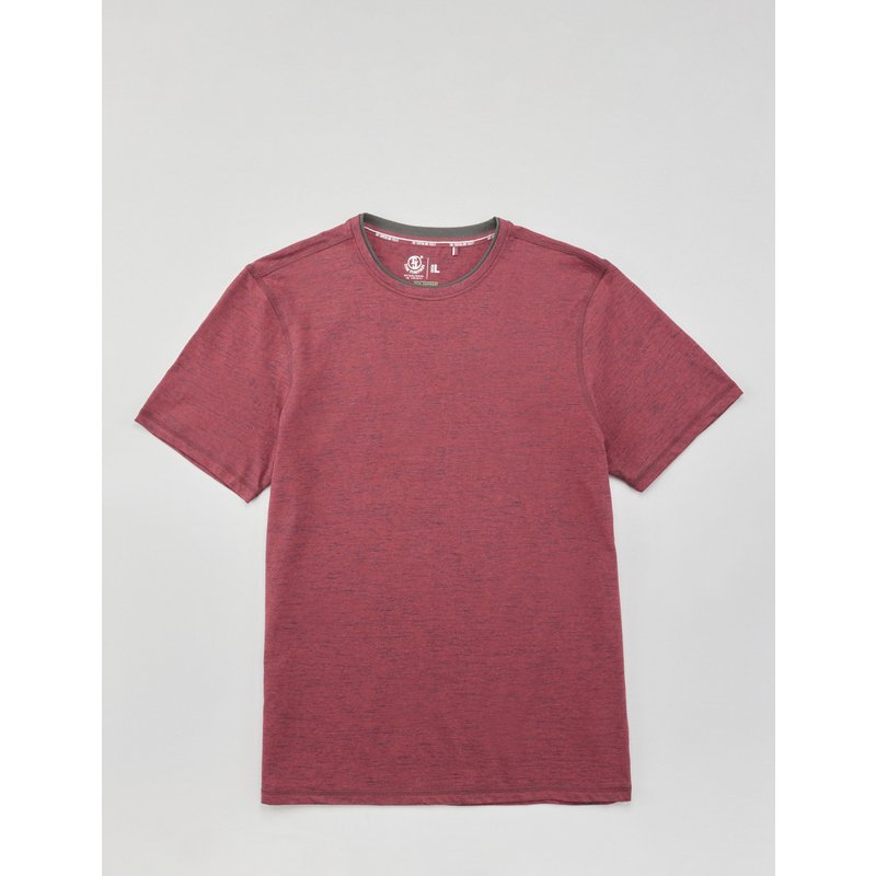 Basic T-Shirt im Melange-Look