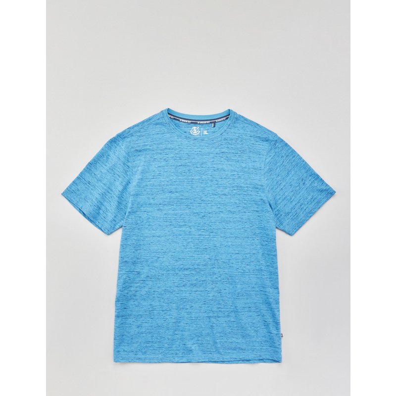 Basic T-Shirt im Melange-Look