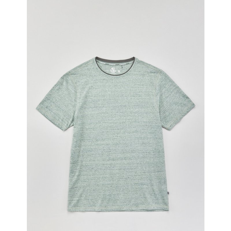 Basic T-Shirt im Melange-Look