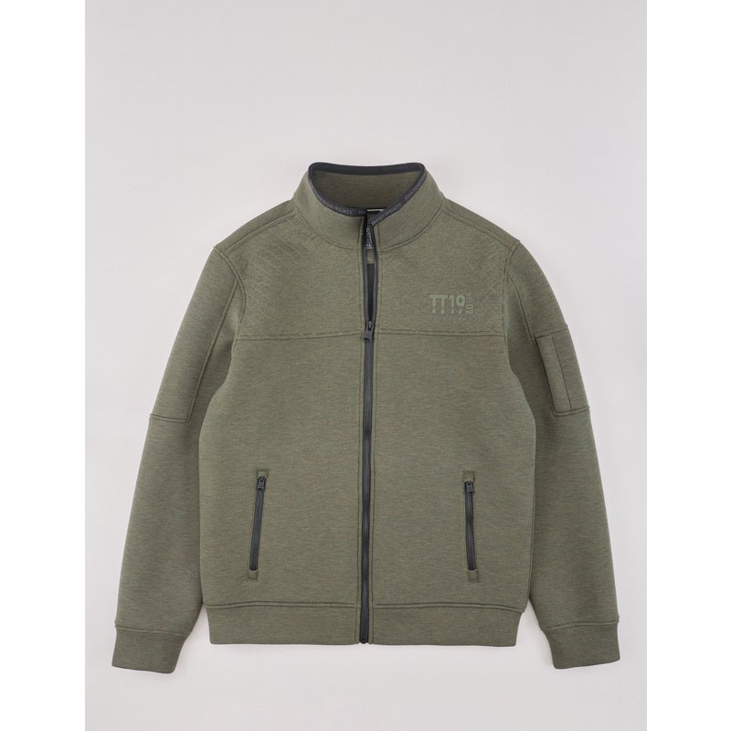 Sweat-Cardigan aus Scuba-Material