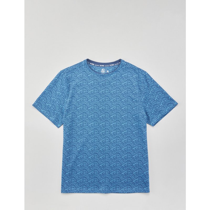 Basic T-Shirt mit dezentem Print