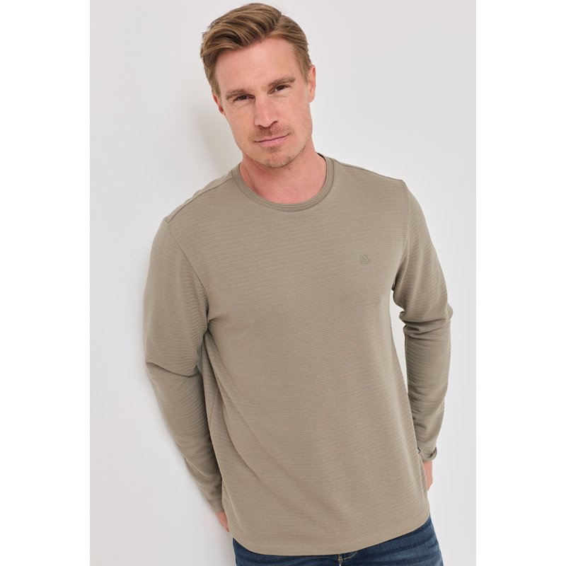 Longsleeve mit Streifen-Struktur