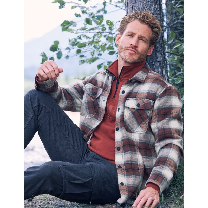 Flanell Over Shirt mit Teddyfutter