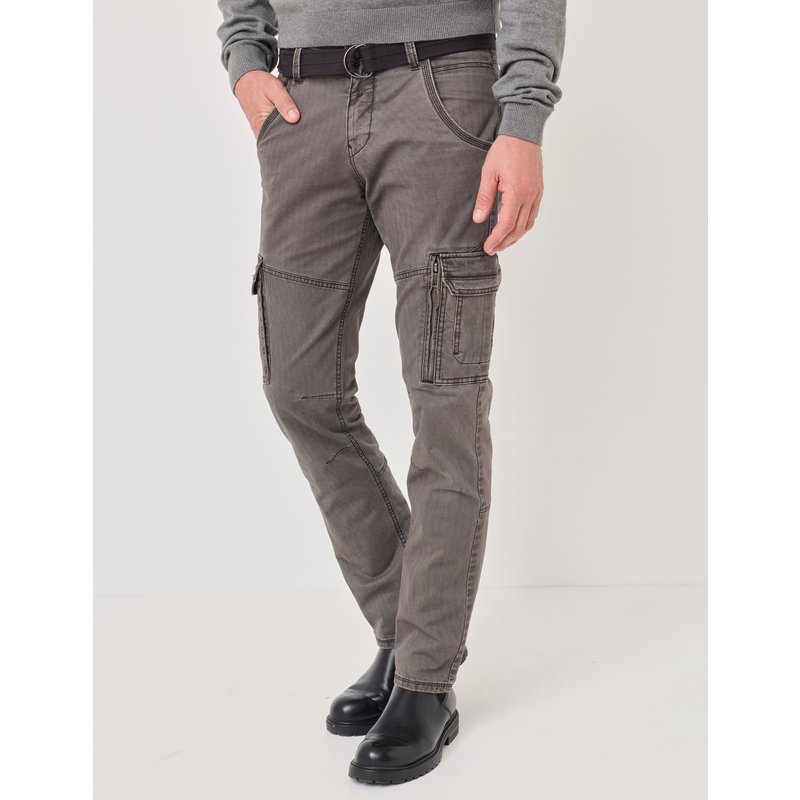 Cargo-Hose mit Gürtel, Mini-Karo