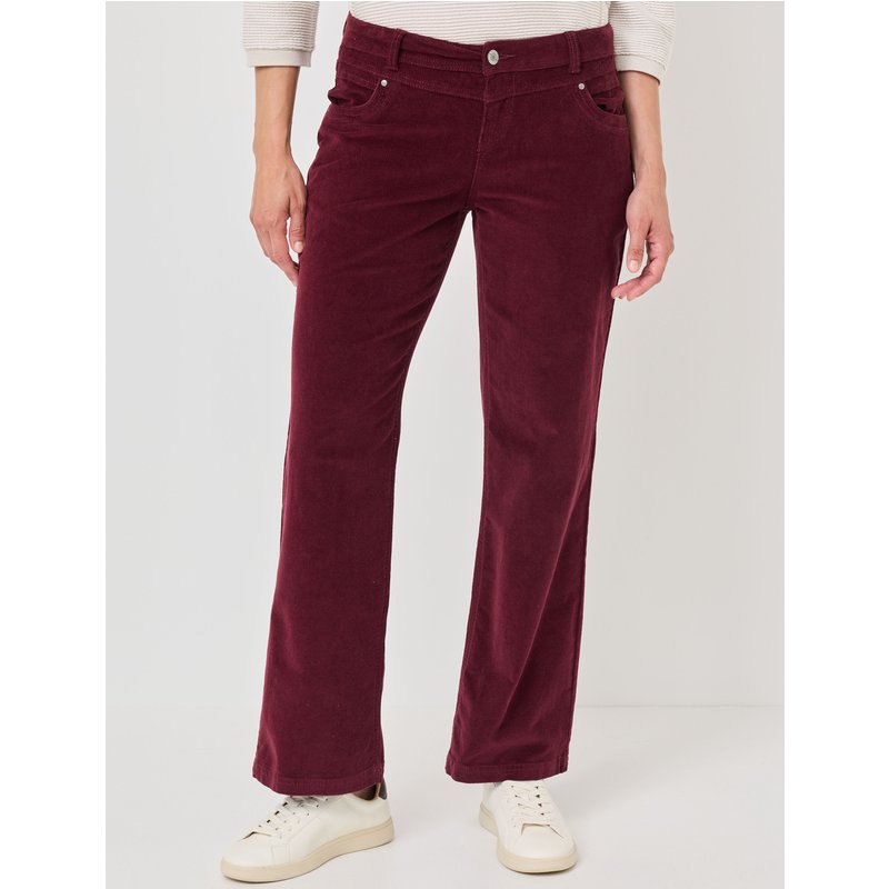 Wide Leg Hose aus weichem Cord