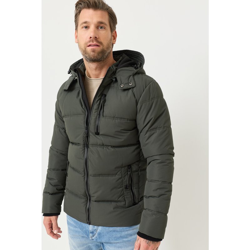 Winterjacke mit abnehmbarer Kapuze