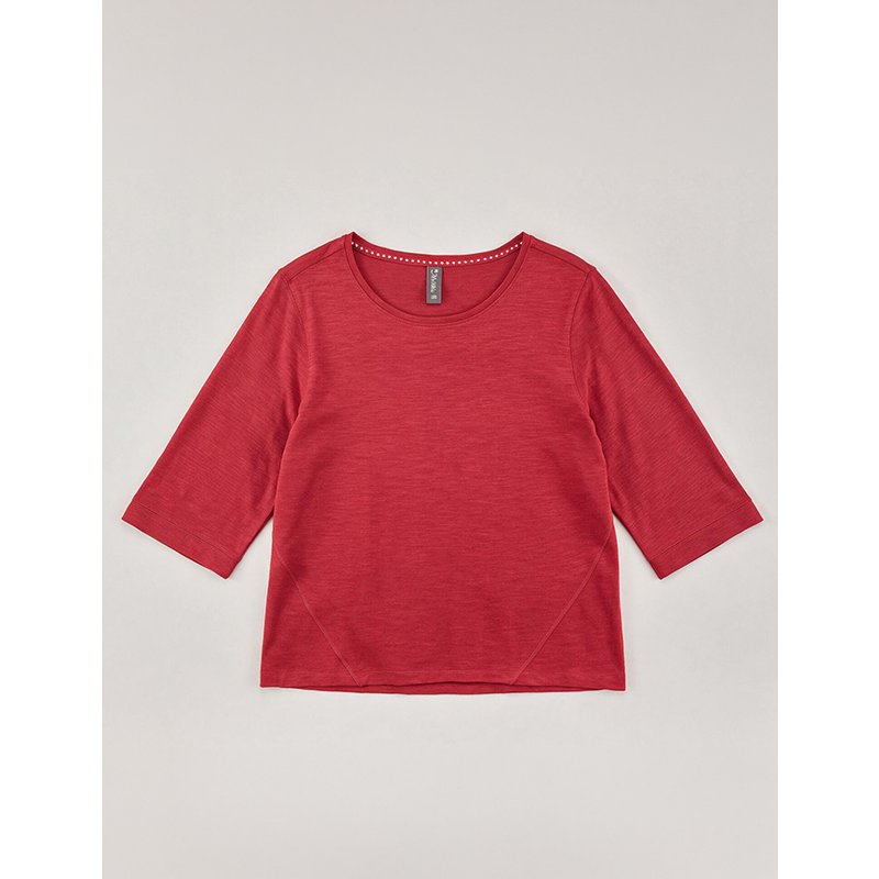 Uni T-Shirt Flammgarn-Struktur