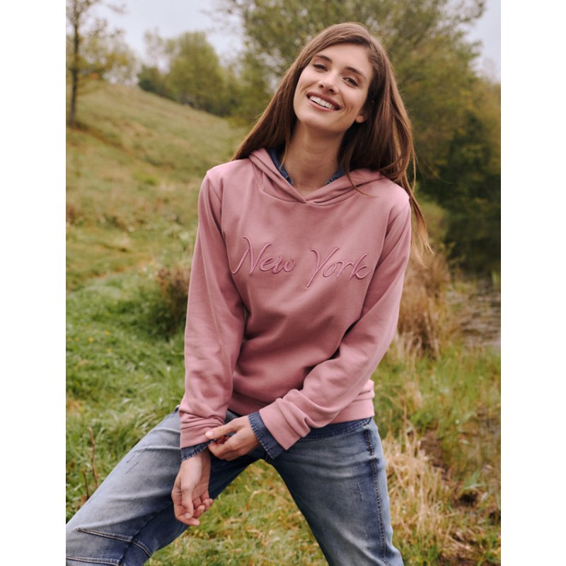 Kapuzen-Sweatshirt mit Stickerei