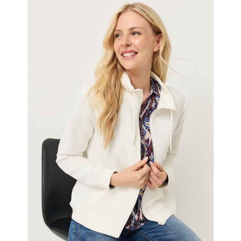 Kuschelige Sweatjacke m. Struktur
