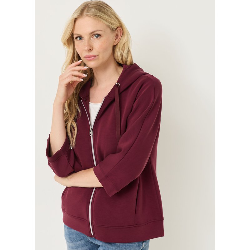 Sweatjacke aus Scuba-Qualität
