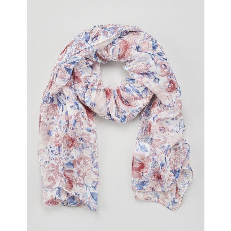 Luftiges Tuch mit Blumenmuster