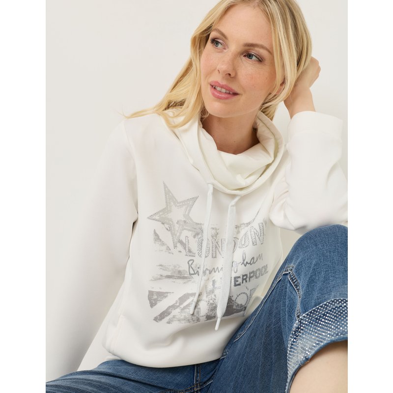 Softes Sweat-Shirt, Glitzer-Print