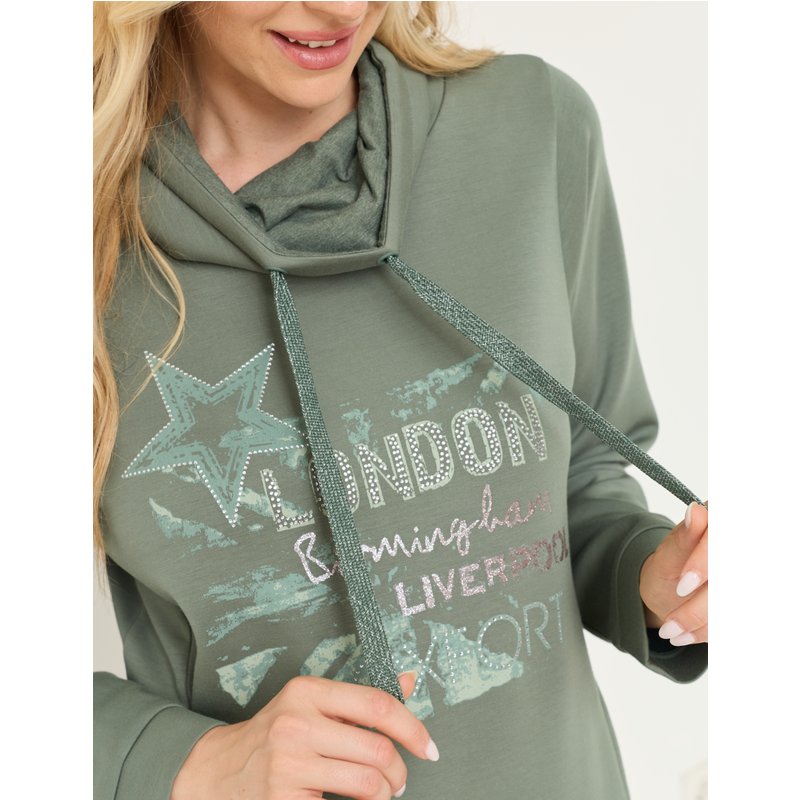 Softes Sweat-Shirt, Glitzer-Print