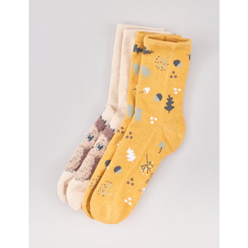 2er Pack Socken, Herbst-Motive