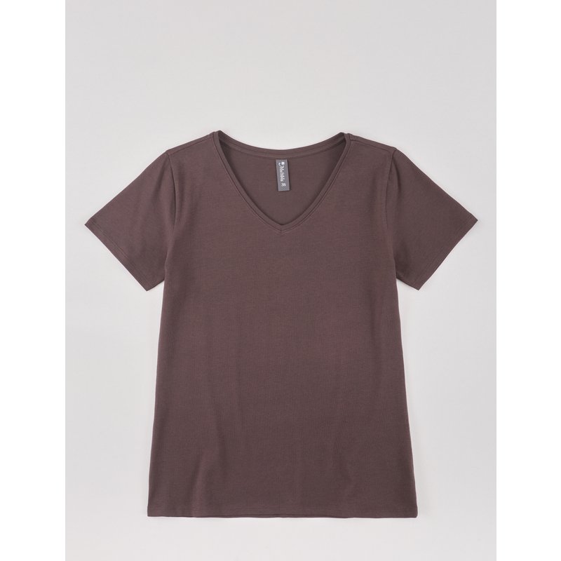 Basic T-Shirt Sandy, V-Ausschnitt