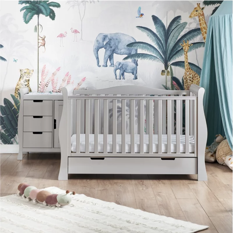 Obaby Stamford Luxe Sleigh 2 Piece Furniture Room Set