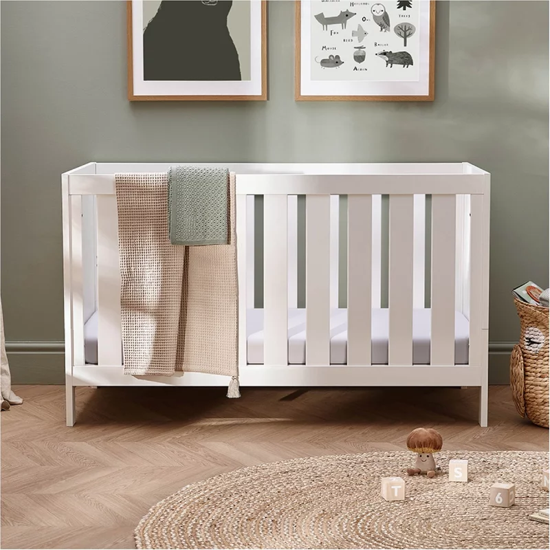Silver Cross Bromley White Cot Bed