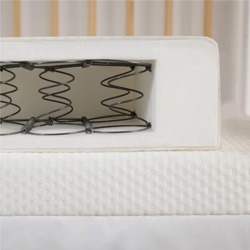 CuddleCo Harmony Hypoallergenic Bamboo Sprung Cot Bed Mattress