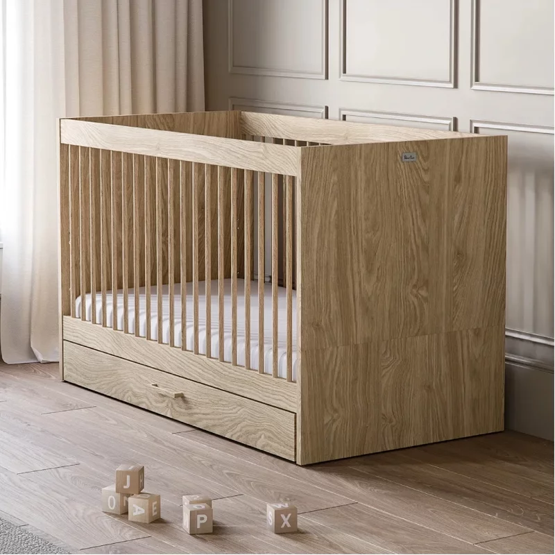 Silver Cross Geneva Convertible Cot Bed with Drawer