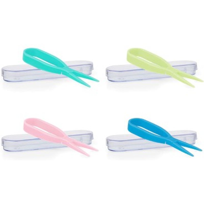 Pinces colorées pour lentilles avec étui