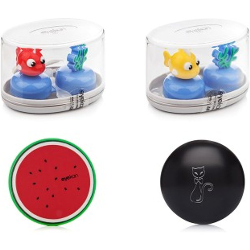 Kit de voyage pour lentilles de contact avec motifs