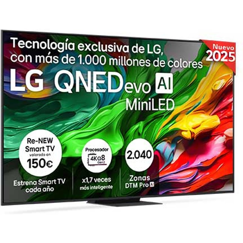 Smart TV LG QNED evo AI QNED86 86 pulgadas MiniLED 4K 2025 - 86QNED86A6A