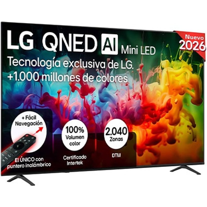 Outlet Smart TV LG QNED MiniLED AI QNED70 85 pulgadas 4K 2026 - 85QNED70B6A.OUTLET