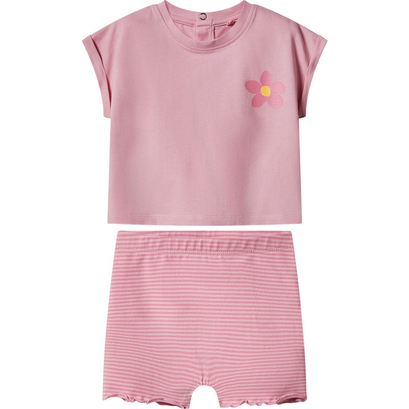 lupilu® Ensemble d’été bébé (rose, 0-2 mois)