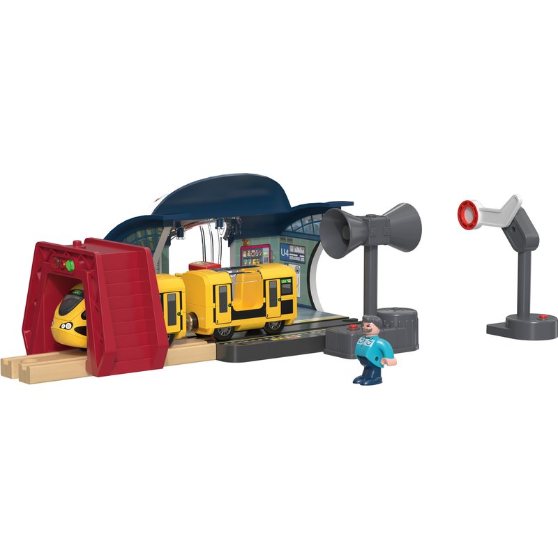 lupilu® Set de chemin de fer (gare)