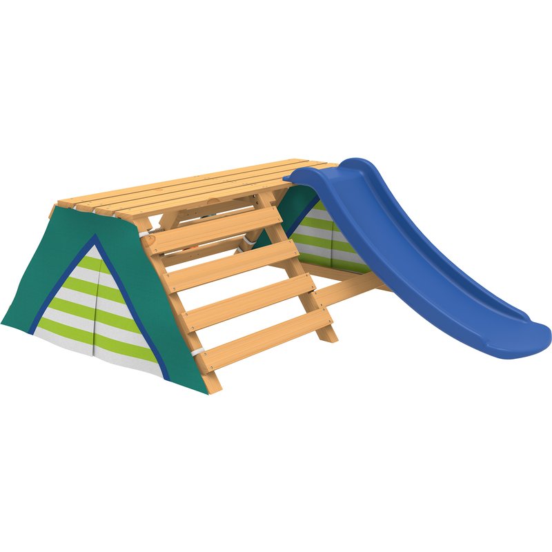 Playtive Tipi avec filet d'escalade et toboggan