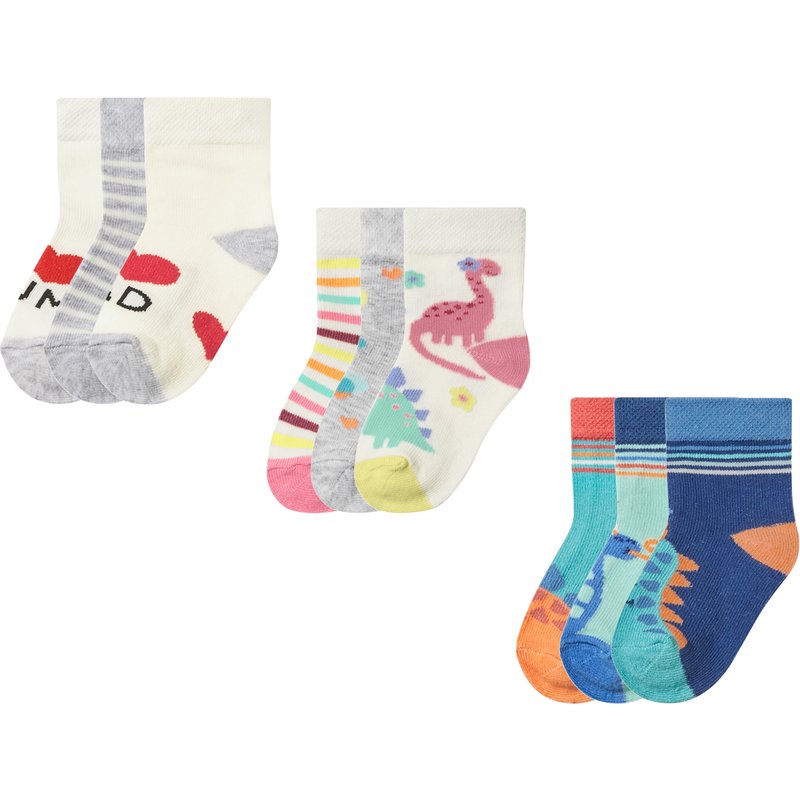 lupilu® Lot de 3 paires de chaussettes bébé